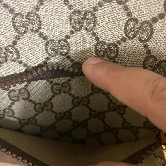 EUC Extremely Rare Vintage Large GUCCI GG Monogram Tote With Red & Green Straps